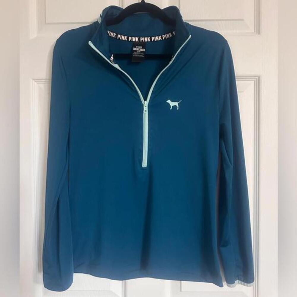 PINK Victoria's Secret Blue Pullover Jacket